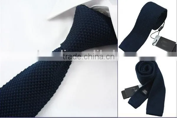 HD2-T59 Solid Men's new fashion knitted narrow neck tie for party
