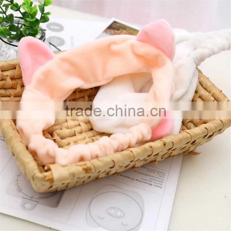 Wholesale women cheap headband Hair Band Bow For Facial Makeup good quality
