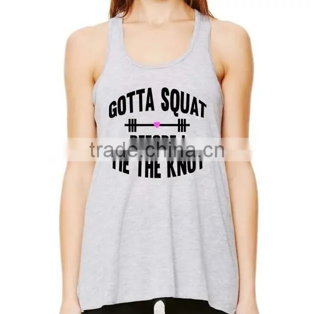 women gym very low price tank top with partten and design your own picture