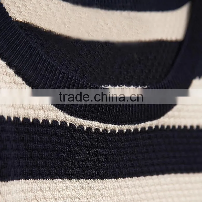fashion simple style striped knitted T-topper men sweaters