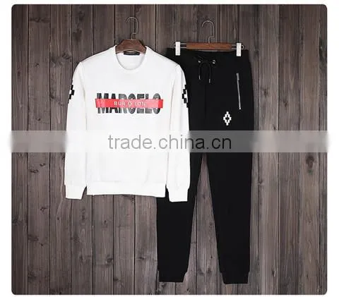 2016 new design clothes without hooded pullover sets