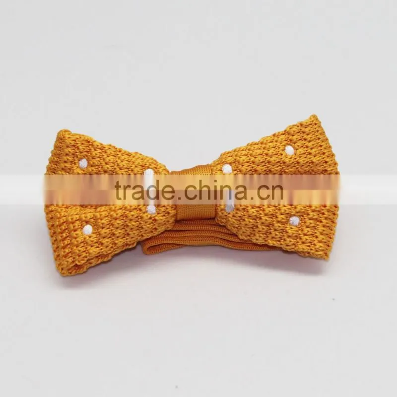 Top Popular Design Solid Color Knitted Bow Tie For Good Dress Accessories