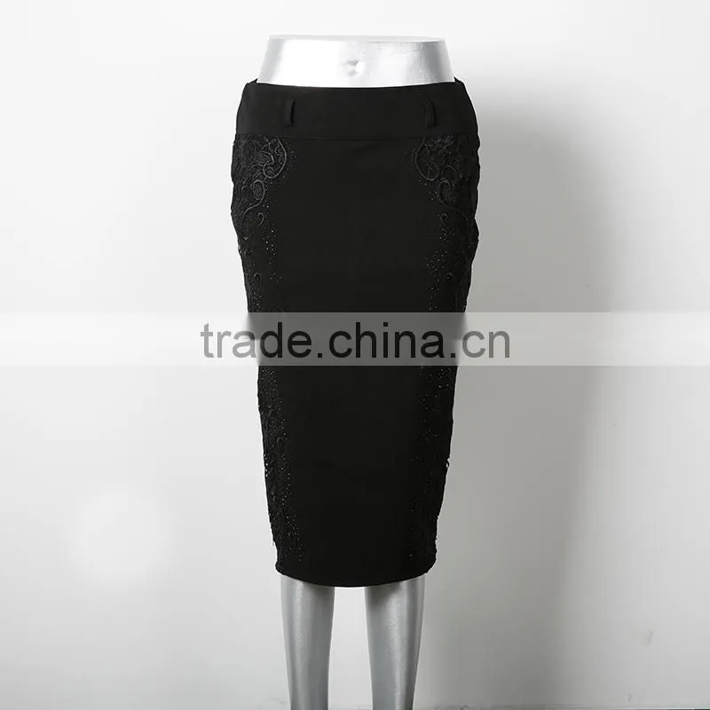 new design high waist narrow office wear long skirt