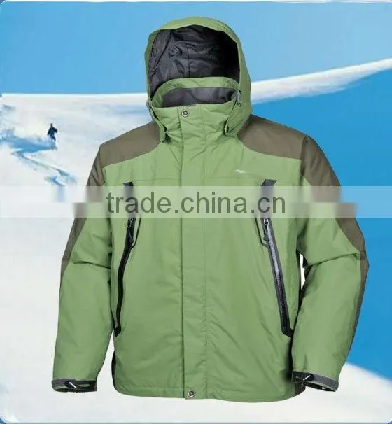 Sports jacket custom design, 2013 new fashionable winter sports jackets with hood unisex, high quality stylish sports jacket
