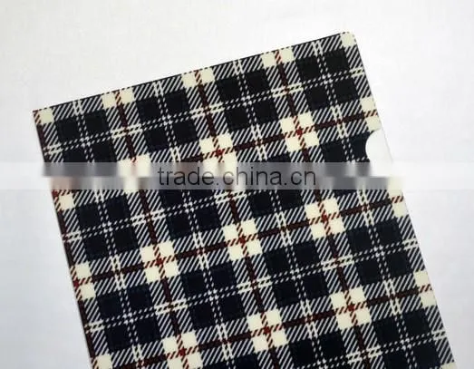 Hot sales promotional gifts Factory manufacture 100% non-toxic L shape a4 plastic pp folder