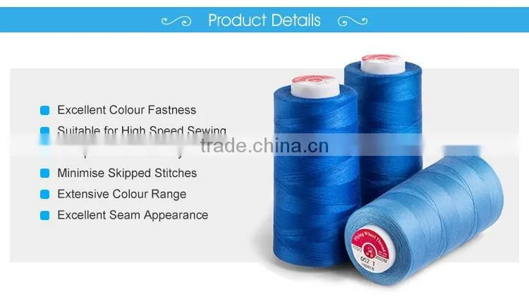 60 18tex 180ticket wholesale bulk needle core spun polyester sewing thread