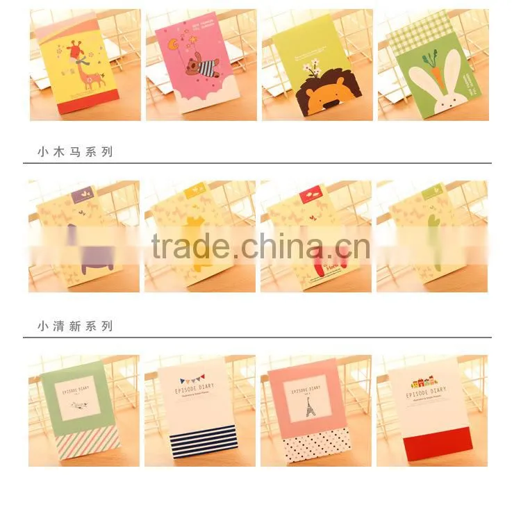 Cartoon notebook recycled sewing journal exercise notebook for students