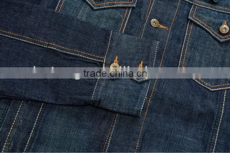 casual denim embroidery jacket dress