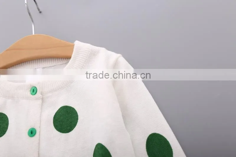 Children clothing tops design woolen hand knit neck sweater for girls