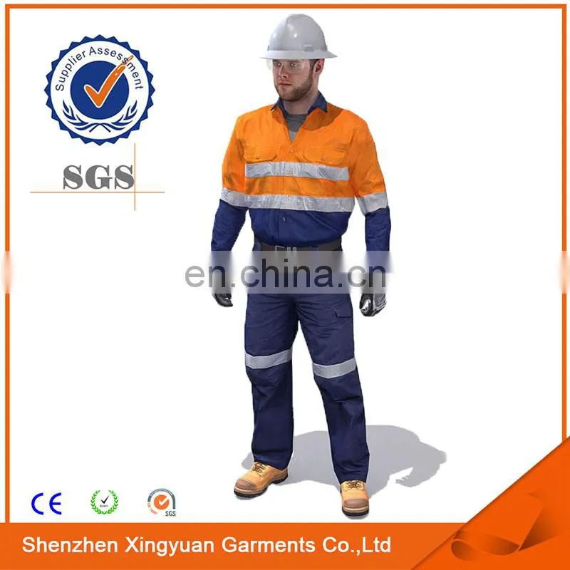 Washable Man Fire Retardant Clothing with matching shirt and pants with safety suit