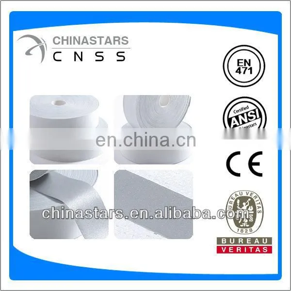 silver single side elastic reflective fabric