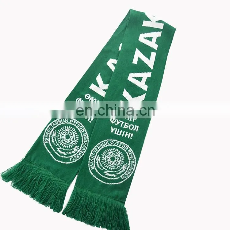 2016 Hot Sell Sports Scarf Kintted Acrylic Football Team scarf