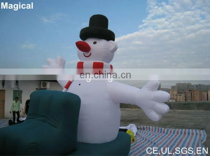 inflatable christmas santa and reindeer model