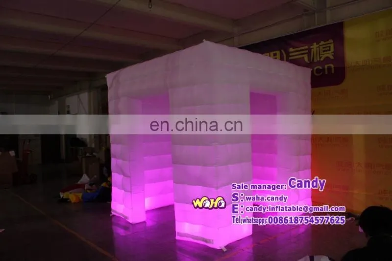 Portable led photo booth tent inflatable photo booth for sale