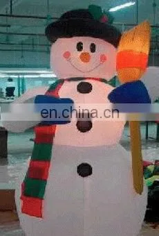 cute outdoor christmas snowman inflatable
