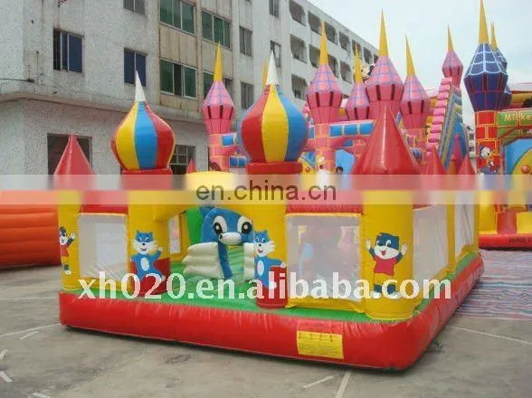 Endless fun and populare outdoor or indoor commercial grade vinyl tarpaulin giant inflatable amusement park FU007