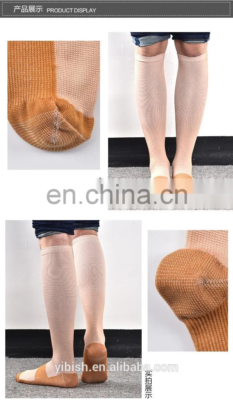Unisex Copper-Infused Compression Socks#YLW-10