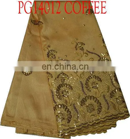 African george lace for garment new design in 2015(PG14012)