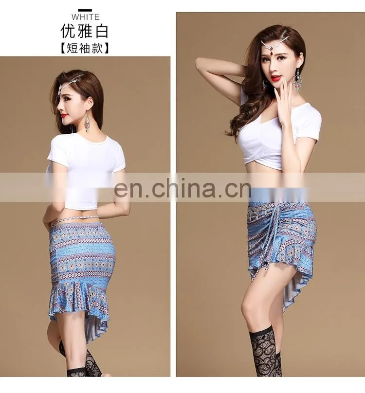 T-5189 Fashion designed printed pattern 12 colors belly dance costumes