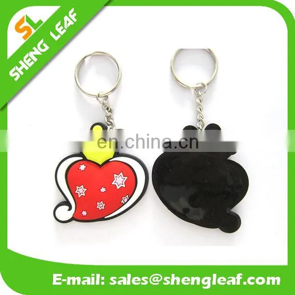 Custom cap shaped 3D logo soft pvc rubber keychain
