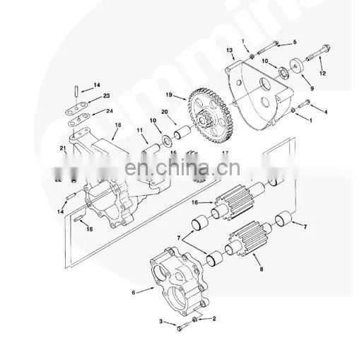 QSX15 ISX15 engine Lubricating Oil Pump 2881757