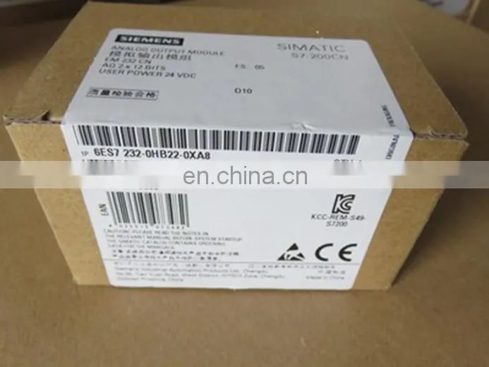 Hot Sale Siemens S7-200 EM 232 CN PLC 6ES7 232-OHB22-OXA8 Programmable Logic Controller