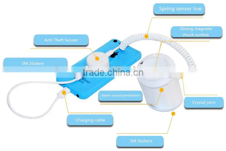 Mobile Phone Security Display Stand With Alarm and Charger