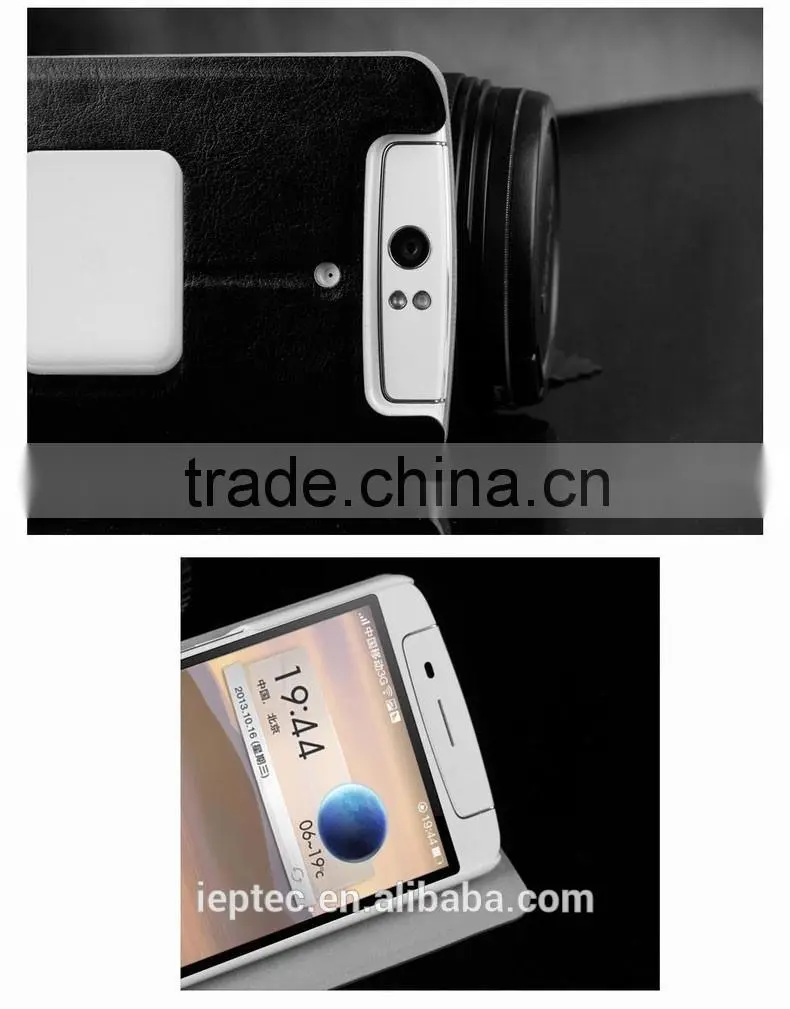 MOFi New Arrival PU Leather Flip Cell Phone Cover Case for OPPO N1, OPPO n-lens, N1T