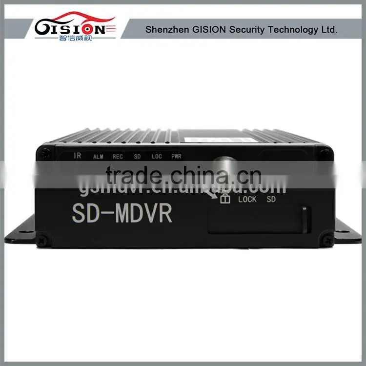 GPS MDVR ,H.264 4CH SD Card Mobile DVR ,Built-in G-Sensor ,DC8-36V