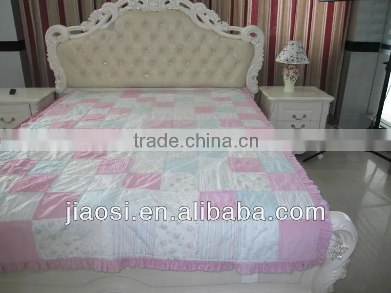100% cotton patchwork quilt with sham