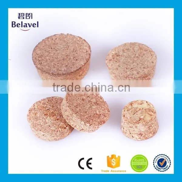 High quality food grade raw cork wooden cork glass bottle wood cork lid