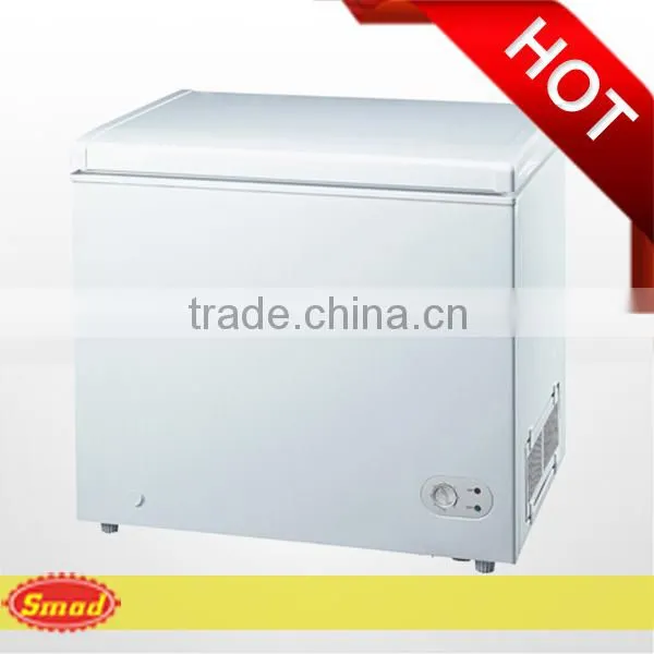 red wine color chest freezer 100~800L with lock&key
