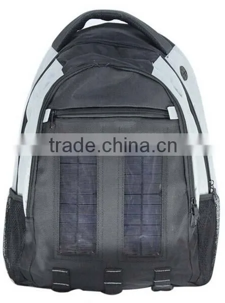 Ivation 3W Solar Backpack with 2200 mAh Waterproof Power bank/ Battery Pack, Phone/Mobile Charger