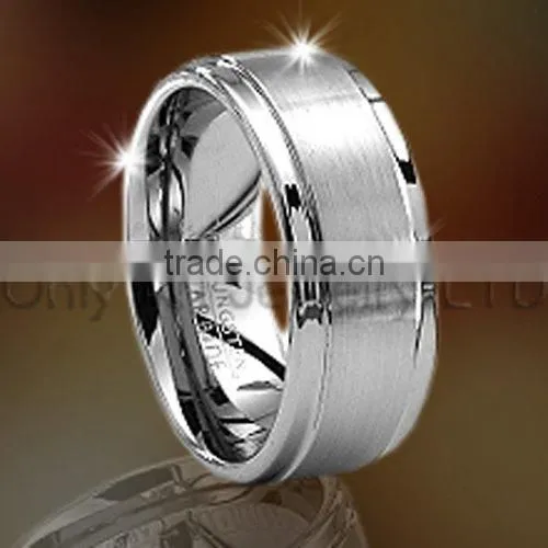 mens cubic zircon inlaid tungsten band jewelry manufacturer paypal accepted