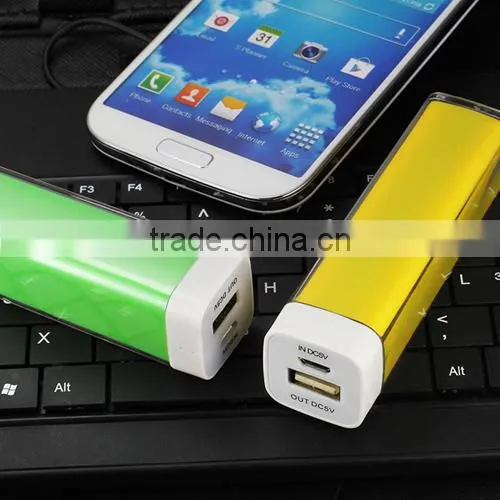 Custom dexterous 2600mAh protable power bank charger
