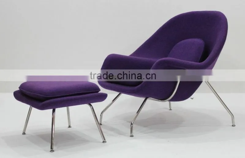 Waiting room comfort design lounge Womb chair and ottoman