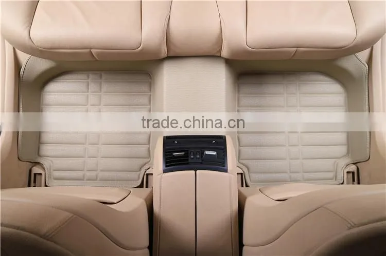 fitted car mats, waterproof floor mats, all weather floor mats beige color