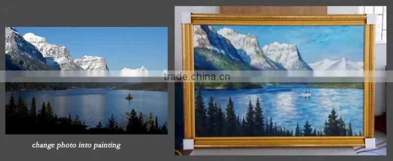 create impression oil painting from photograph landscape 01