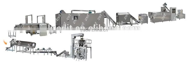 High Quality Automatic Fried Flour Bugles Productin Line