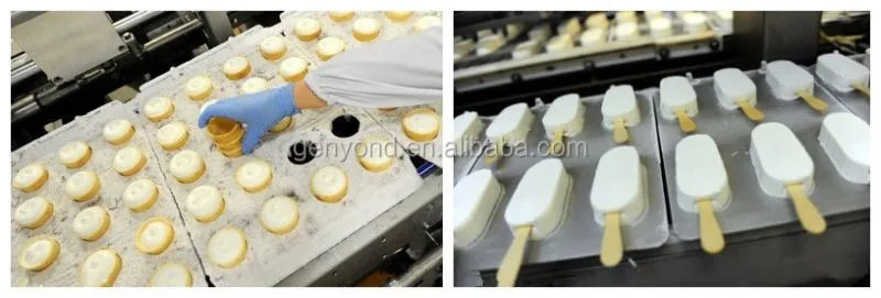 Factory Small Scale Stick Ice Cream Making Machine Cup & Cone Ice Cream Filling Machine Sliced Ice Cream Production Line