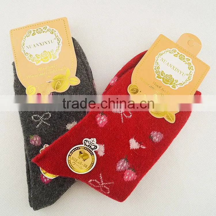5 Pairs Women Wool Cashmere Warm Soft Casual Multicolor Winter Socks
