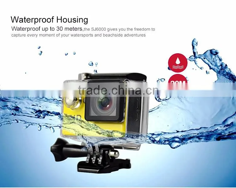 super 4K high quality waterproof action camera with 2.0'' TFT display and wifi sports camera