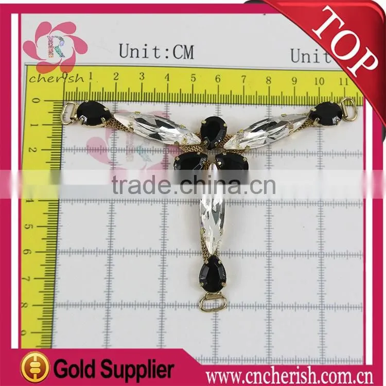 Good price new fashion alloy rhinestone womens shoe ornaments