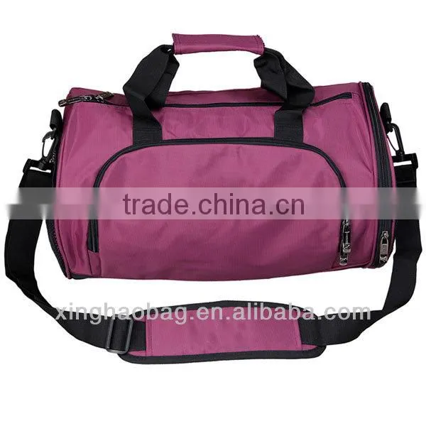 2014 Korean style wholesale custom sports bag with shoe compartment