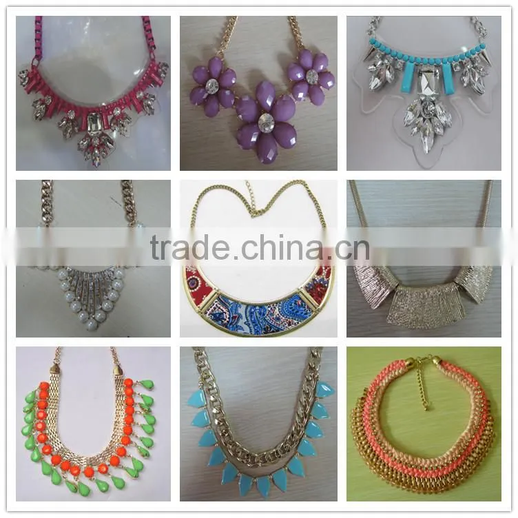 Hot Sale Fashion Acrylic Beaded Jewelry Necklace - N1412010