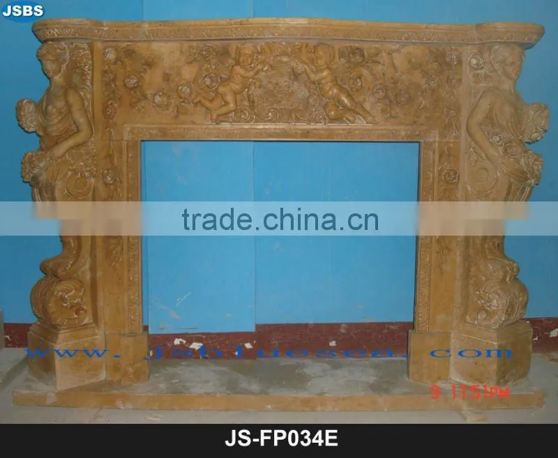 Natural stone fireplace design