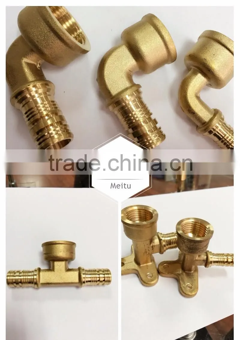 Forging brass pex female fitting for PEX pipe