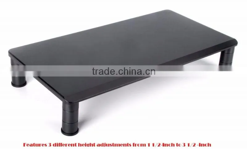 Wood monitor stand