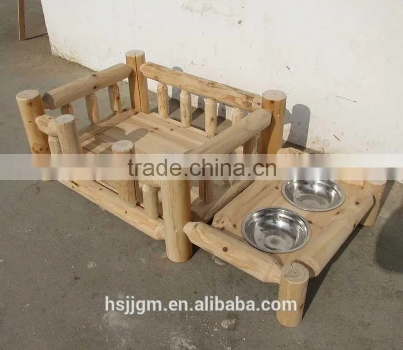outdoor wooden pet products bed