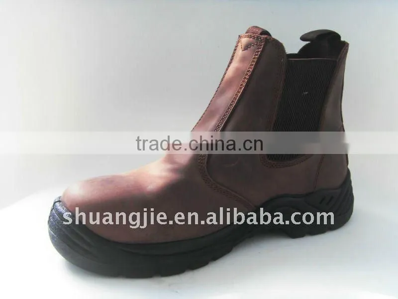 crazy horse leather safety boots 8020